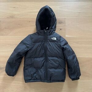 The North Face Full Zip Hooded Jacket Black size 4